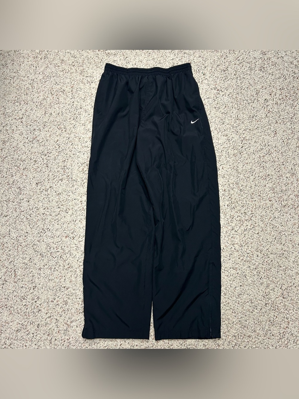 Vintage Y2K Nike Windbreaker Track Pants Mens  Black Mesh XL 446414-013 Active